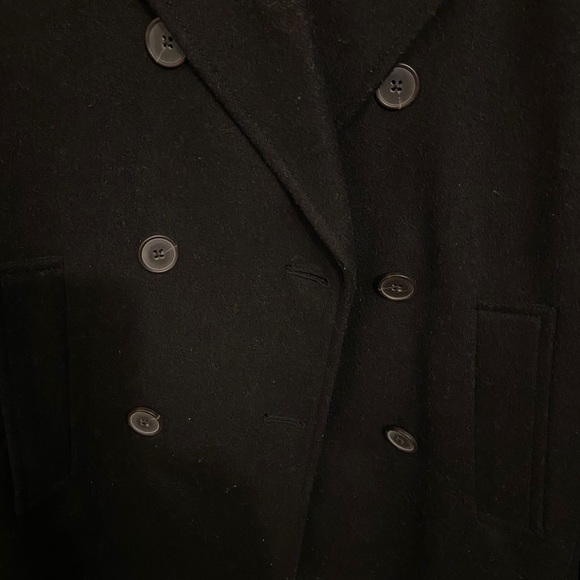 LAST CALL! EUC black old navy pea coat - Picture 2 of 4